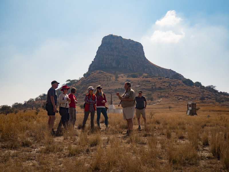 Ishandlwana mountain and battlefield