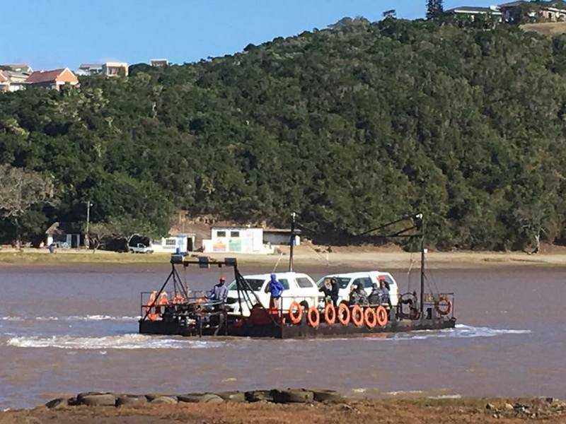 Ferry over pont at Kei River