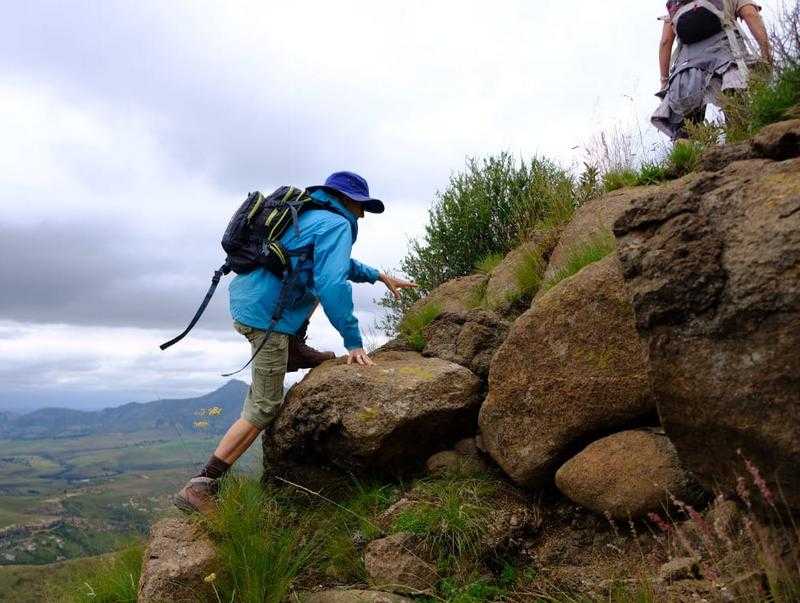 Climbing a Koppie